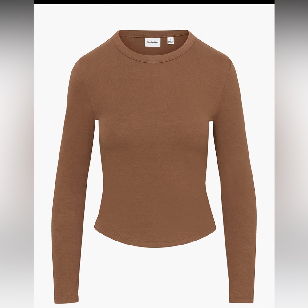 Sunday Best-Aritzia-best hug little ribbed long sleeve-NWOT-lmtd edition color!